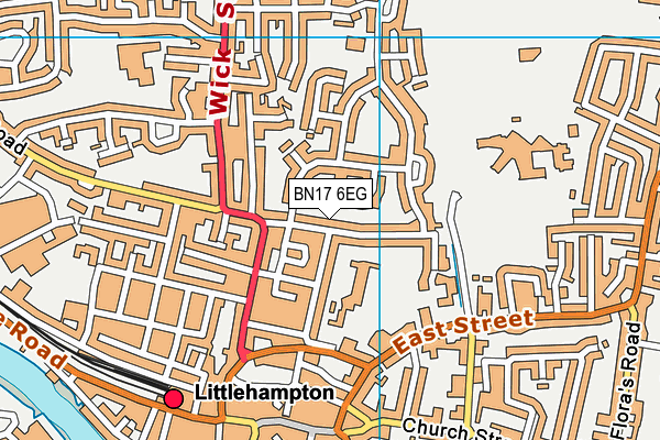 BN17 6EG map - OS VectorMap District (Ordnance Survey) BN17 6EG map - OS VectorMap District (Ordnance Survey)