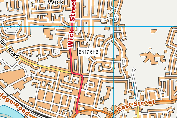 BN17 6HB map - OS VectorMap District (Ordnance Survey) BN17 6HB map - OS VectorMap District (Ordnance Survey)