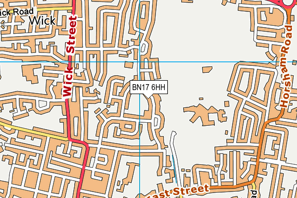 BN17 6HH map - OS VectorMap District (Ordnance Survey) BN17 6HH map - OS VectorMap District (Ordnance Survey)