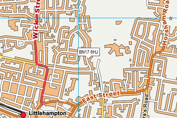 BN17 6HJ map - OS VectorMap District (Ordnance Survey) BN17 6HJ map - OS VectorMap District (Ordnance Survey)