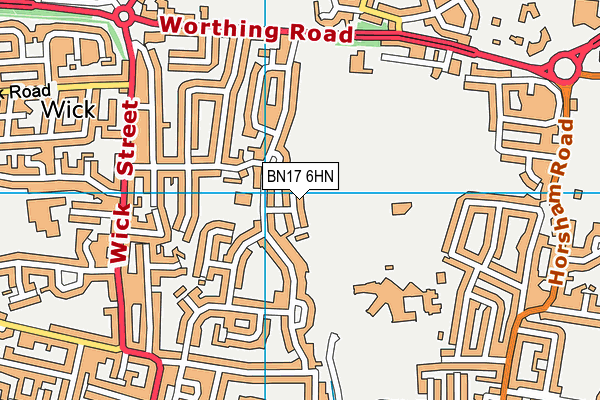 BN17 6HN map - OS VectorMap District (Ordnance Survey) BN17 6HN map - OS VectorMap District (Ordnance Survey)