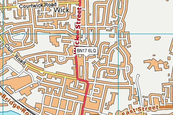BN17 6LQ map - OS VectorMap District (Ordnance Survey) BN17 6LQ map - OS VectorMap District (Ordnance Survey)