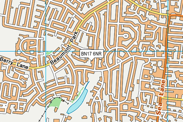 BN17 6NR map - OS VectorMap District (Ordnance Survey) BN17 6NR map - OS VectorMap District (Ordnance Survey)