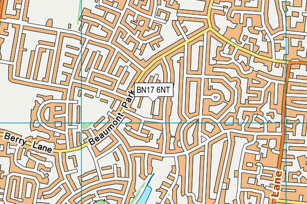 BN17 6NT map - OS VectorMap District (Ordnance Survey) BN17 6NT map - OS VectorMap District (Ordnance Survey)