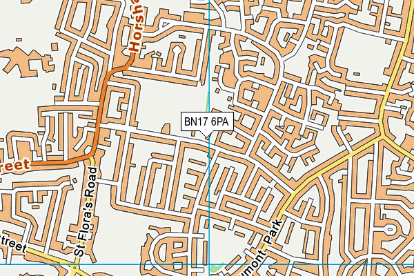 BN17 6PA map - OS VectorMap District (Ordnance Survey) BN17 6PA map - OS VectorMap District (Ordnance Survey)