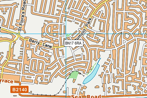 BN17 6RA map - OS VectorMap District (Ordnance Survey) BN17 6RA map - OS VectorMap District (Ordnance Survey)