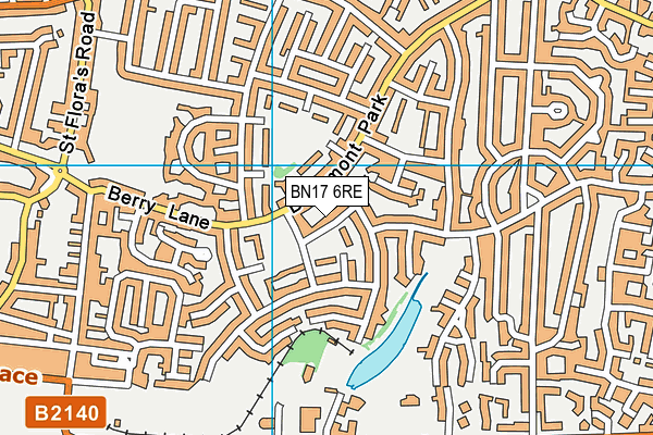 BN17 6RE map - OS VectorMap District (Ordnance Survey) BN17 6RE map - OS VectorMap District (Ordnance Survey)