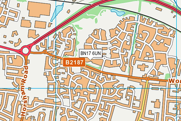 BN17 6UN map - OS VectorMap District (Ordnance Survey) BN17 6UN map - OS VectorMap District (Ordnance Survey)