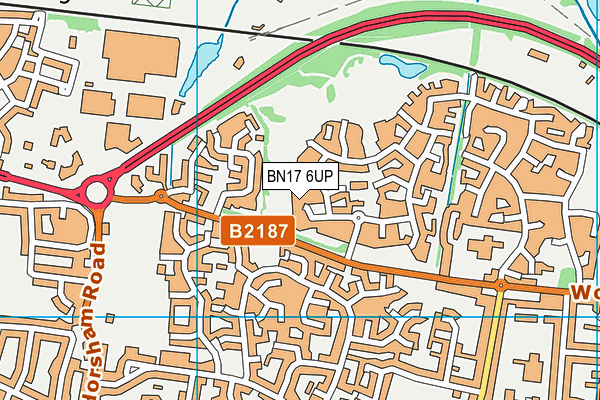 BN17 6UP map - OS VectorMap District (Ordnance Survey) BN17 6UP map - OS VectorMap District (Ordnance Survey)