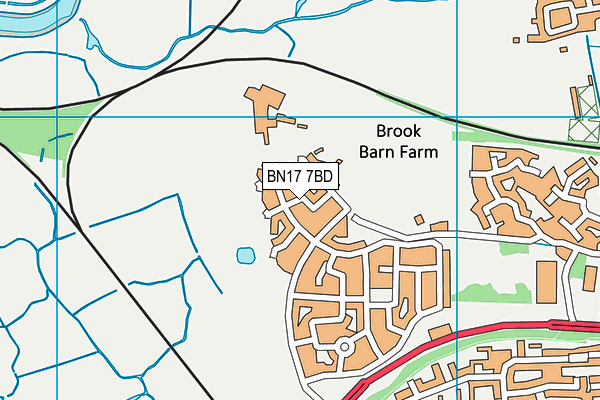 BN17 7BD map - OS VectorMap District (Ordnance Survey) BN17 7BD map - OS VectorMap District (Ordnance Survey)