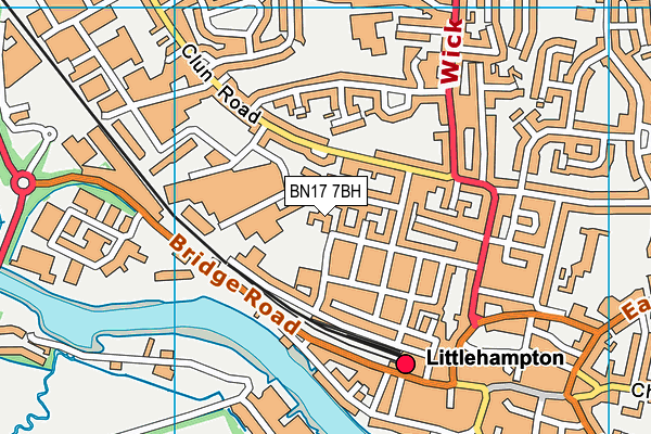 BN17 7BH map - OS VectorMap District (Ordnance Survey) BN17 7BH map - OS VectorMap District (Ordnance Survey)