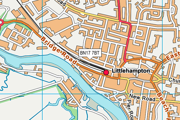 BN17 7BT map - OS VectorMap District (Ordnance Survey) BN17 7BT map - OS VectorMap District (Ordnance Survey)