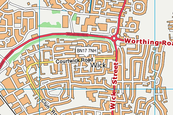 BN17 7NH map - OS VectorMap District (Ordnance Survey) BN17 7NH map - OS VectorMap District (Ordnance Survey)