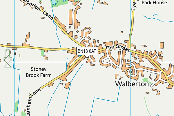 BN18 0AT map - OS VectorMap District (Ordnance Survey) BN18 0AT map - OS VectorMap District (Ordnance Survey)
