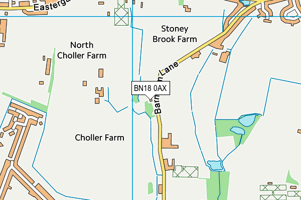 BN18 0AX map - OS VectorMap District (Ordnance Survey) BN18 0AX map - OS VectorMap District (Ordnance Survey)