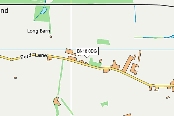 BN18 0DG map - OS VectorMap District (Ordnance Survey) BN18 0DG map - OS VectorMap District (Ordnance Survey)