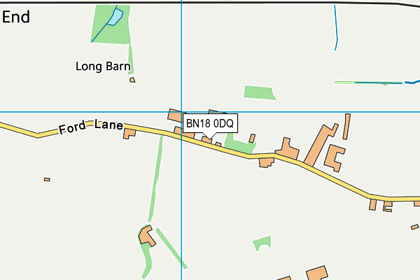 BN18 0DQ map - OS VectorMap District (Ordnance Survey)