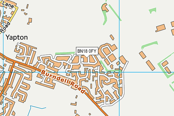 BN18 0FY map - OS VectorMap District (Ordnance Survey) BN18 0FY map - OS VectorMap District (Ordnance Survey)