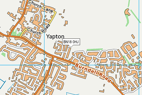 BN18 0HJ map - OS VectorMap District (Ordnance Survey) BN18 0HJ map - OS VectorMap District (Ordnance Survey)