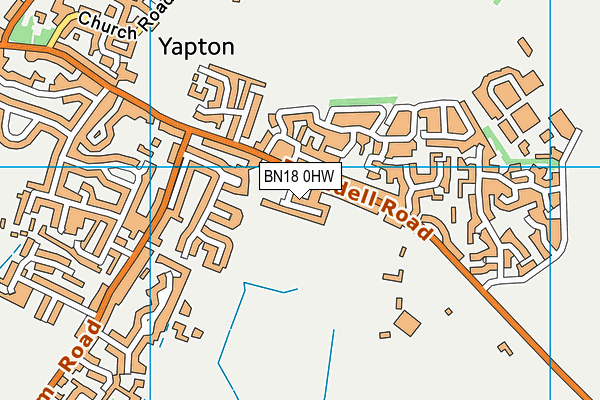BN18 0HW map - OS VectorMap District (Ordnance Survey) BN18 0HW map - OS VectorMap District (Ordnance Survey)