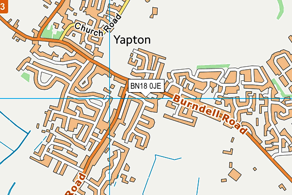 BN18 0JE map - OS VectorMap District (Ordnance Survey) BN18 0JE map - OS VectorMap District (Ordnance Survey)