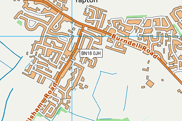 BN18 0JH map - OS VectorMap District (Ordnance Survey) BN18 0JH map - OS VectorMap District (Ordnance Survey)