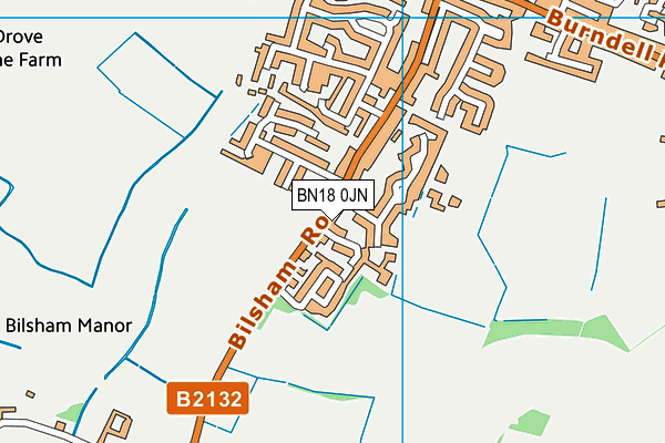 BN18 0JN map - OS VectorMap District (Ordnance Survey) BN18 0JN map - OS VectorMap District (Ordnance Survey)