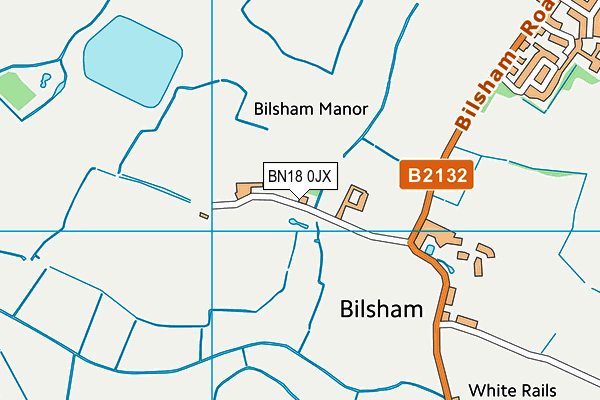 BN18 0JX map - OS VectorMap District (Ordnance Survey) BN18 0JX map - OS VectorMap District (Ordnance Survey)