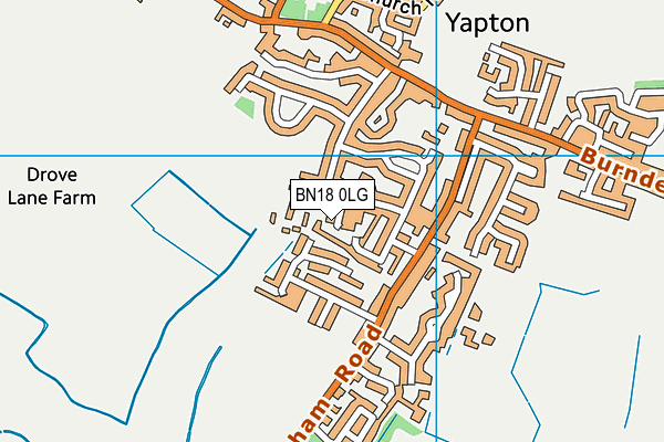 BN18 0LG map - OS VectorMap District (Ordnance Survey) BN18 0LG map - OS VectorMap District (Ordnance Survey)