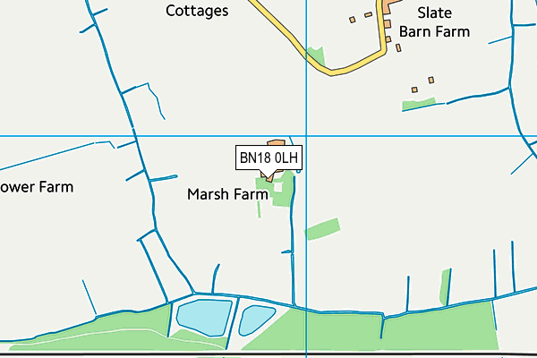 BN18 0LH map - OS VectorMap District (Ordnance Survey) BN18 0LH map - OS VectorMap District (Ordnance Survey)