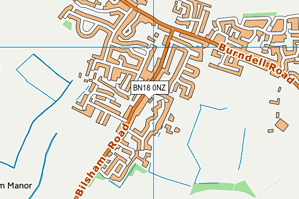 BN18 0NZ map - OS VectorMap District (Ordnance Survey) BN18 0NZ map - OS VectorMap District (Ordnance Survey)
