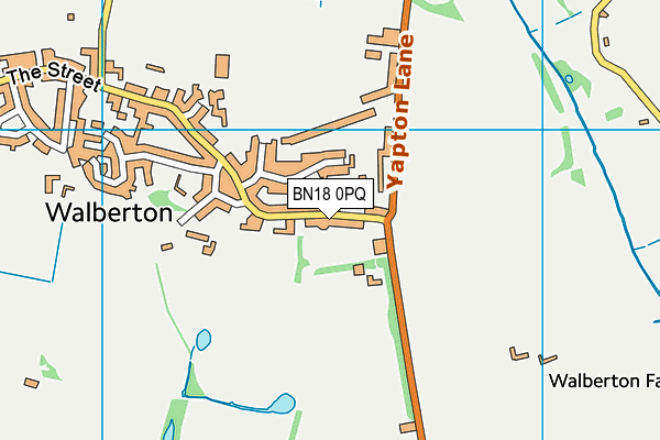 BN18 0PQ map - OS VectorMap District (Ordnance Survey)