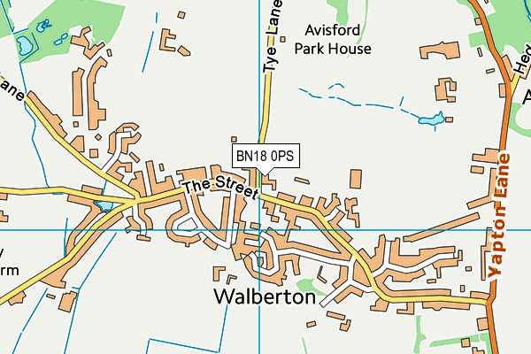 BN18 0PS map - OS VectorMap District (Ordnance Survey) BN18 0PS map - OS VectorMap District (Ordnance Survey)