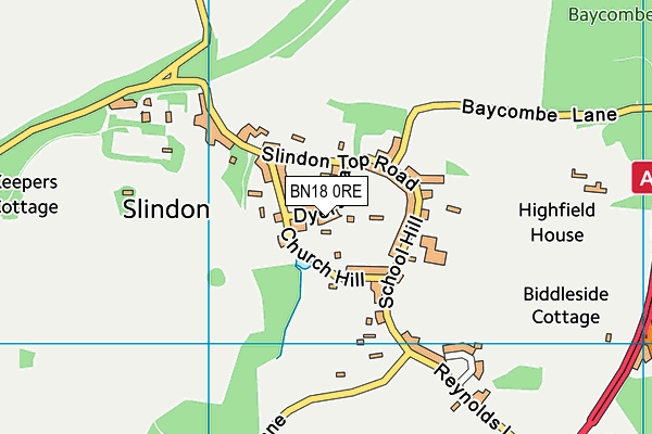 BN18 0RE map - OS VectorMap District (Ordnance Survey) BN18 0RE map - OS VectorMap District (Ordnance Survey)
