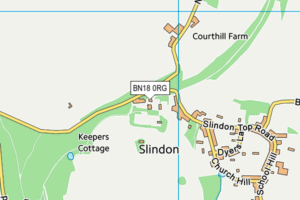 BN18 0RG map - OS VectorMap District (Ordnance Survey) BN18 0RG map - OS VectorMap District (Ordnance Survey)