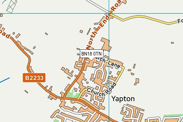 BN18 0TN map - OS VectorMap District (Ordnance Survey) BN18 0TN map - OS VectorMap District (Ordnance Survey)