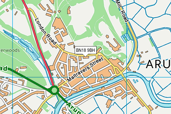 BN18 9BH map - OS VectorMap District (Ordnance Survey) BN18 9BH map - OS VectorMap District (Ordnance Survey)
