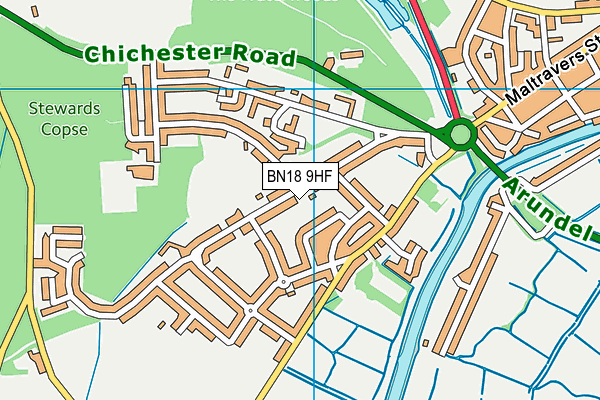 BN18 9HF map - OS VectorMap District (Ordnance Survey) BN18 9HF map - OS VectorMap District (Ordnance Survey)
