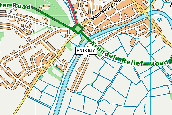 BN18 9JY map - OS VectorMap District (Ordnance Survey)
