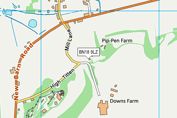 BN18 9LZ map - OS VectorMap District (Ordnance Survey) BN18 9LZ map - OS VectorMap District (Ordnance Survey)