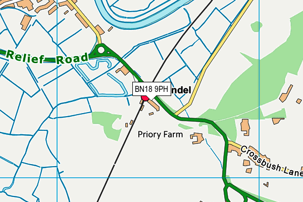 BN18 9PH map - OS VectorMap District (Ordnance Survey) BN18 9PH map - OS VectorMap District (Ordnance Survey)