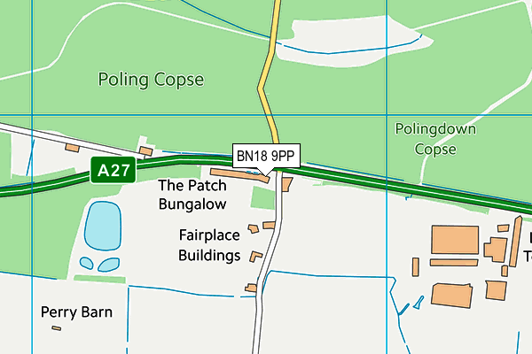 BN18 9PP map - OS VectorMap District (Ordnance Survey) BN18 9PP map - OS VectorMap District (Ordnance Survey)