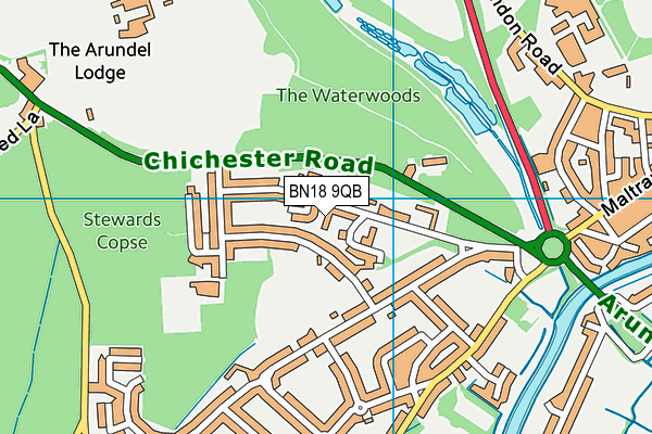BN18 9QB map - OS VectorMap District (Ordnance Survey) BN18 9QB map - OS VectorMap District (Ordnance Survey)