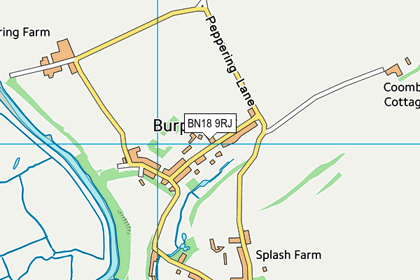 BN18 9RJ map - OS VectorMap District (Ordnance Survey)
