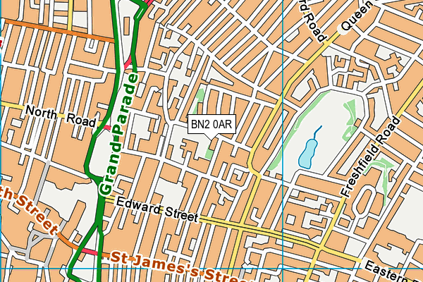 BN2 0AR map - OS VectorMap District (Ordnance Survey) BN2 0AR map - OS VectorMap District (Ordnance Survey)