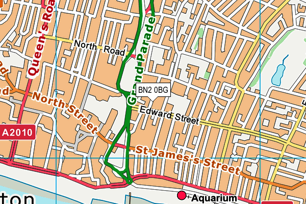 BN2 0BG map - OS VectorMap District (Ordnance Survey)