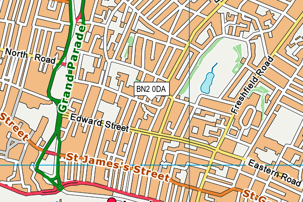 BN2 0DA map - OS VectorMap District (Ordnance Survey) BN2 0DA map - OS VectorMap District (Ordnance Survey)