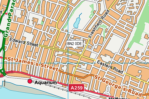 BN2 0DE map - OS VectorMap District (Ordnance Survey) BN2 0DE map - OS VectorMap District (Ordnance Survey)