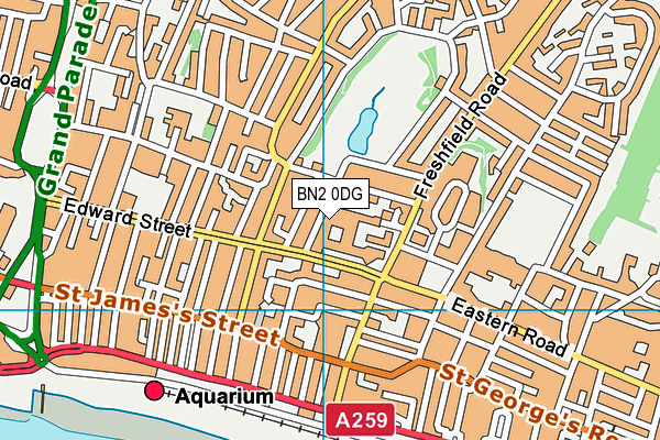 BN2 0DG map - OS VectorMap District (Ordnance Survey) BN2 0DG map - OS VectorMap District (Ordnance Survey)