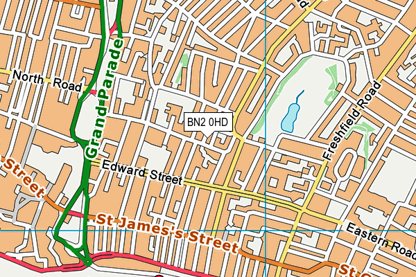 BN2 0HD map - OS VectorMap District (Ordnance Survey) BN2 0HD map - OS VectorMap District (Ordnance Survey)